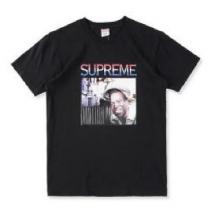 カジュアルなシュプリームＴシャツコピー SUPREME プリント半袖クルーネックインナーブラック