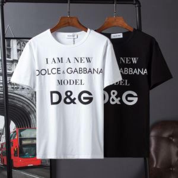 先行販売 2026春夏新作 半袖Tシャツ 2色可選 吸汗性に優れ ドルチェ＆ガッバーナ Dolce&Gabbana