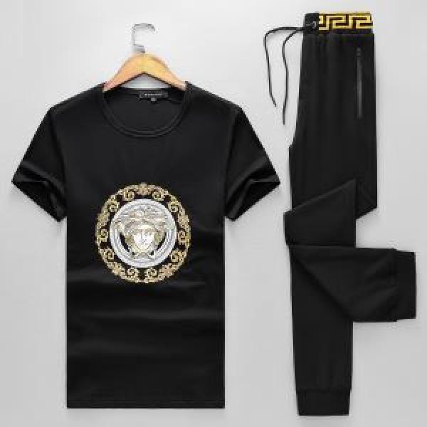 人気 ランキング 上下セット ヴェルサーチ VERSACE 2色可選 着心地満点 2026春夏新作