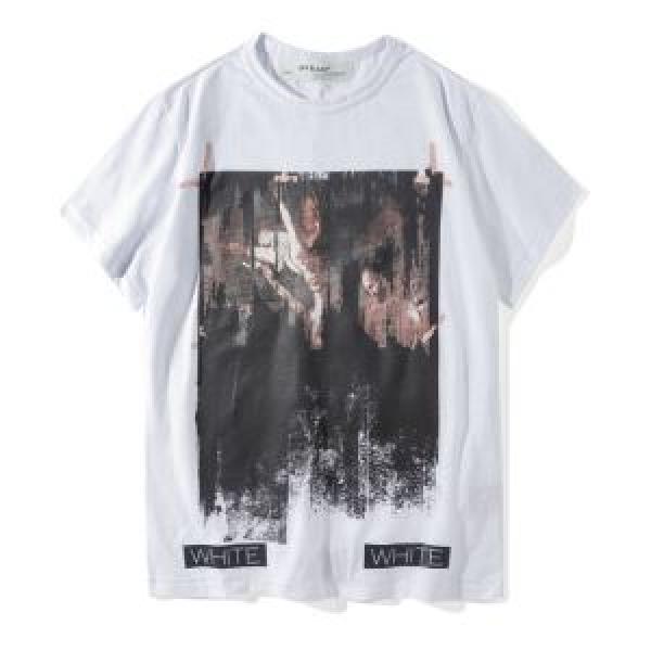 オフホワイト★安心★追跡付 2色可選Tシャツ/半袖2026春夏新作 Off-White