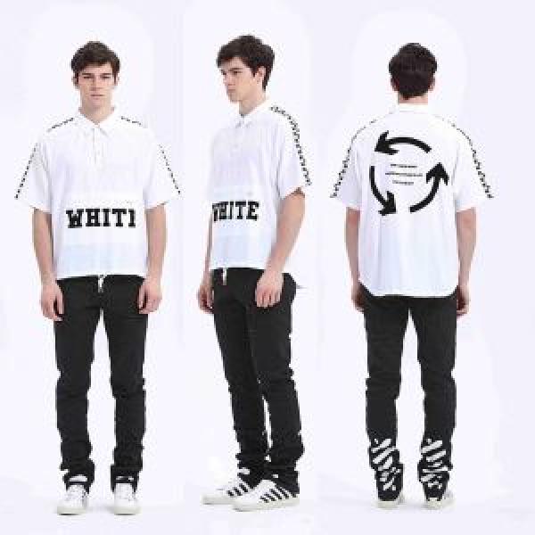 注目のアイテム 2026春夏新作Off-White オフホワイトTシャツ/半袖2色可選定番人気