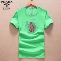 肌に馴染みやすい 3色可選 2026春夏新作 プラダ PRADA 半袖Tシャツ 数量限定低価