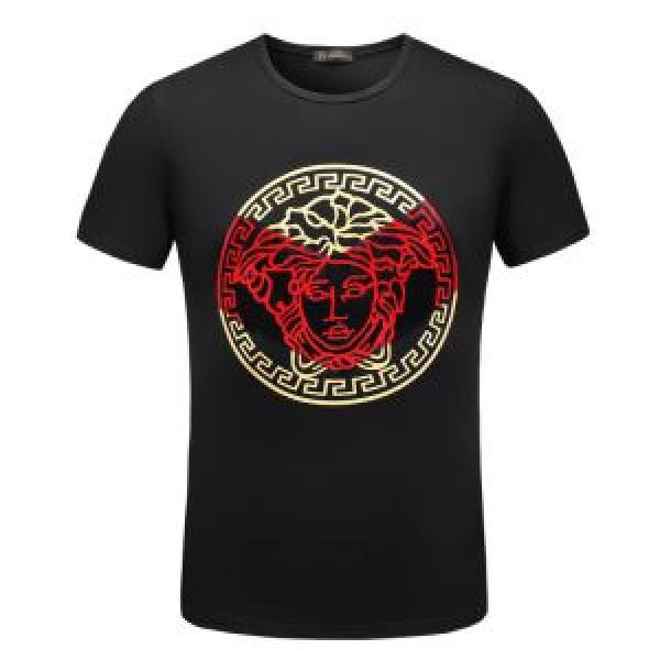 注目美品 2026春夏新作 通気性に優れた ヴェルサーチ VERSACE 3色可選 半袖Tシャツ
