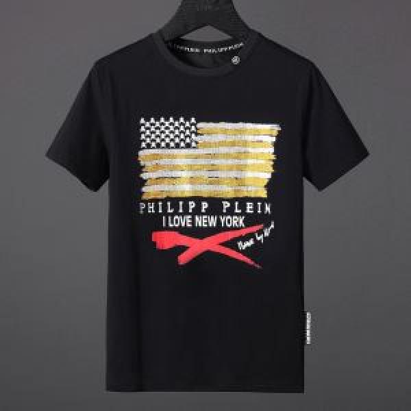 カジュアル 半袖Tシャツ 2色可選 フィリッププレイン PHILIPP PLEIN 2026春夏新作 美品*入手困難