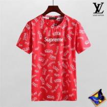 2026格安のLOUIS VUITTONルイ ヴィトンＴシャツコピーの赤色のクル...