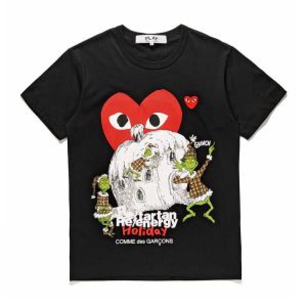 半袖Tシャツ 2色可選 18ＳＳ美品 コム デ ギャルソン COMME DES GARCONS これは欲しい