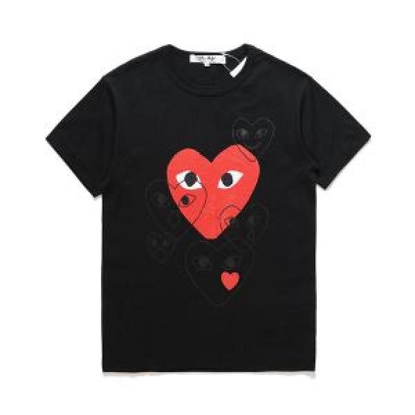 2026年春夏入荷 半袖Tシャツ 2色可選 高感度アイテム コム デ ギャルソン COMME DES GARCONS