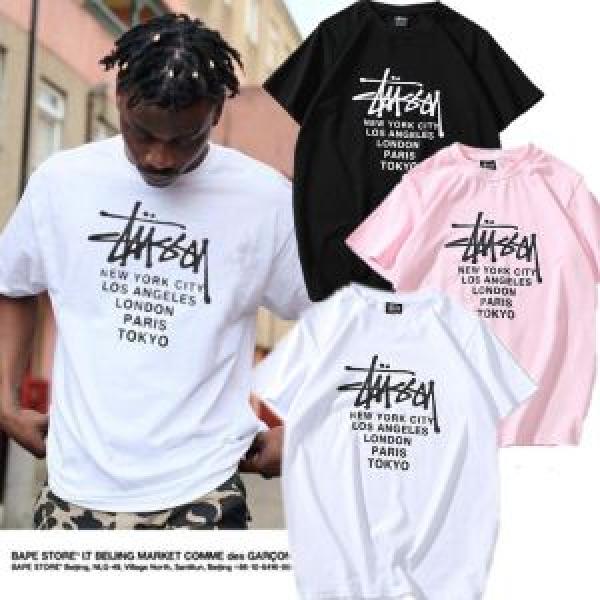 3色可選 2026夏の定番新品到来! ステューシー STUSSY 半袖Tシャツ 現代的な印象