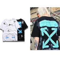 シンプル 半袖Tシャツ 2026最安値！ 2色可選 Off-White オフホワ...