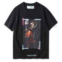 半袖Tシャツ 18ＳＳ美品 2色可選 肌に馴染みやすい Off-White オフ...