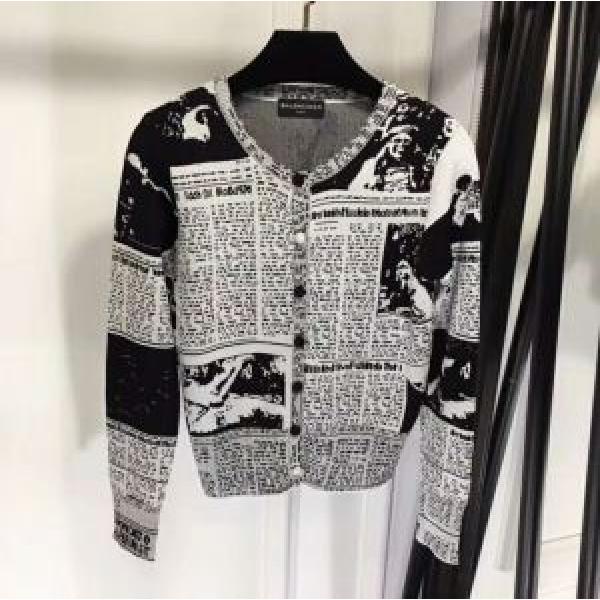 18ＳＳ美品 ニットコート バレンシアガ 今年っぽくNEWファッション BALENCIAGA