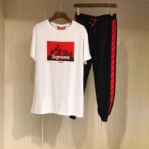 18ＳＳ美品 SUPREME毎年流行り定番アイテムおすすめ 上下セット シュプリ...