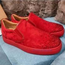 真っ赤ルブタンコピーメンズChristian Louboutinローカットスリッ...