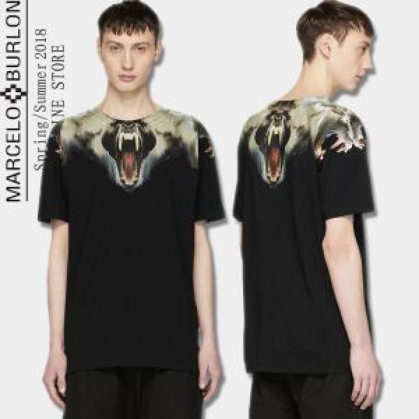 春夏超人気の最新作 半袖Tシャツ 超人気美品  2色可選 マルセロバーロン Marcelo Burlon