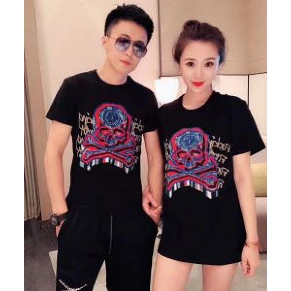 2026人気の主流アイテム フィリッププレイン PHILIPP PLEIN 希少性の高い 半袖Tシャツ 2色可選 男女兼用 現代的な印象