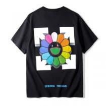 人気急上昇中 半袖Tシャツ Off-White 超激安価格オフホワイト 2色可選...