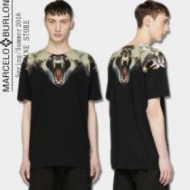 春夏超人気の最新作 半袖Tシャツ 超人気美品  2色可選 マルセロバーロン Marcelo Burlon