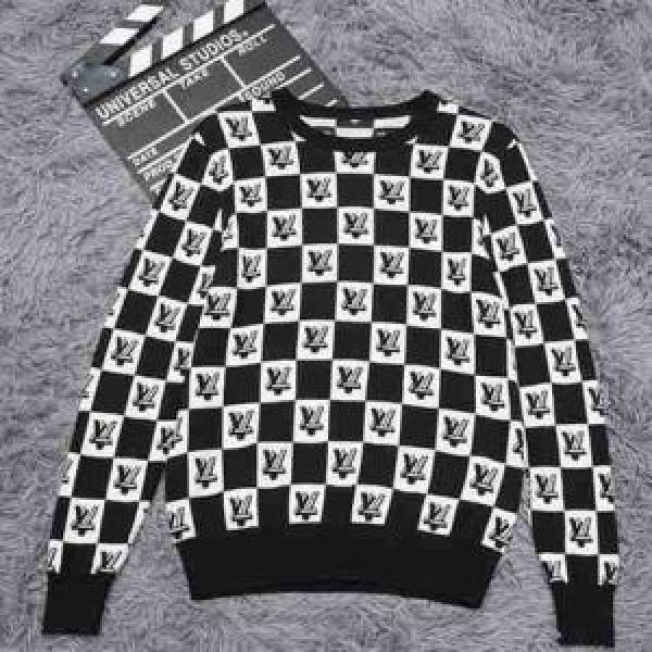 秋冬におすすめのLouis Vuittonルイヴィトンセーターメンズコピーブラック、レッド2026最新入荷