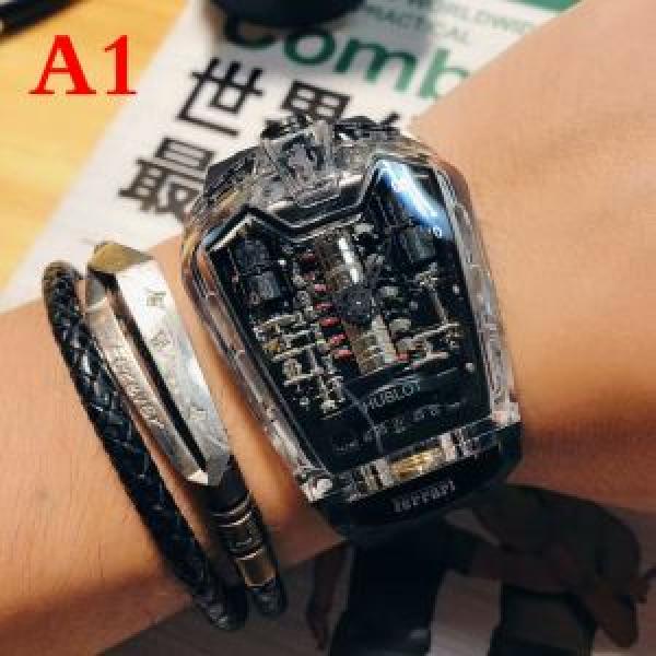 流行の注目ブランド ウブロ HUBLOT 男性用腕時計 3色可選2026最高ランキング