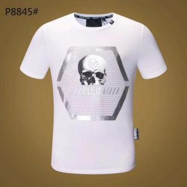 美品*入手困難フィリッププレイン  PHILIPP PLEIN 2色可選 半袖/Tシャツ大人っぽく知的な