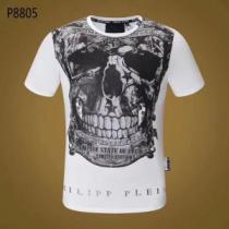 自然な肌触りフィリッププレイン PHILIPP PLEIN 2色可選 半袖/Tシ...