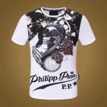 超人気美品 PHILIPP PLEIN 2色可選 半袖/Tシャツ上品でベーシック...