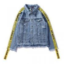 秋冬トレンド Off-White オフホワイトお買い得 デニムジャケット2026秋冬の定番新品到来!