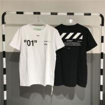海外先行発売！ Off-White 今季爆発的な人気 オフホワイト半袖/Tシャツ 2色可選