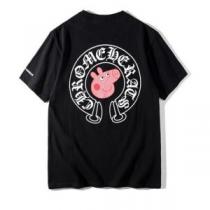 肌に馴染みやすい CHROME HEARTS 半袖/Tシャツ 2色可選 カジュア...