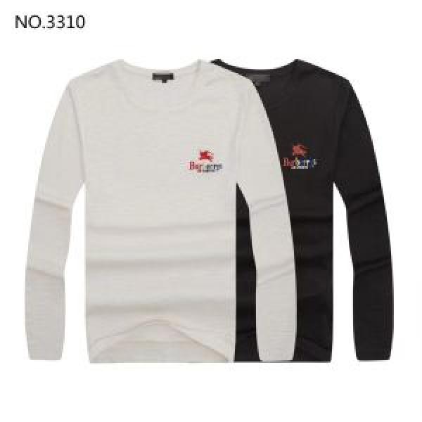 BURBERRY 2色可選 上品でベーシックバーバリーモデル大絶賛 長袖/Tシャツ 海外先行発売！