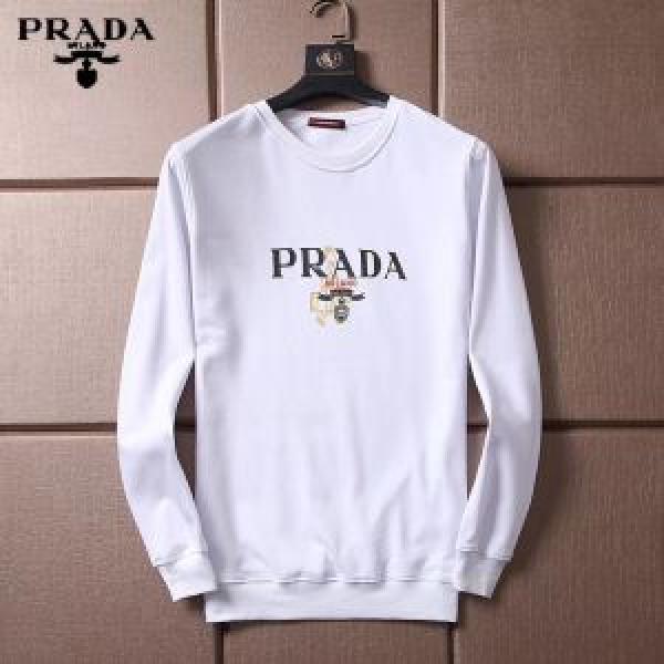 秋冬超人気の最新作 プラダ PRADA  2色可先 上品でベーシック 長袖Tシャツ 稀少*入手困難