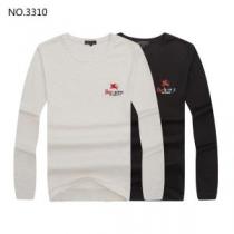 BURBERRY 2色可選 上品でベーシックバーバリーモデル大絶賛 長袖/Tシャツ 海外先行発売！