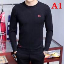 バーバリー コピーBURBERRYメンズクルーネック細身無地カジュアルトップスカ...