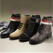 ストリートファッション 4色可選  ルイヴィトン 人気急上昇中 LOUIS VUITTON  ショートブーツ  美品*入手困難