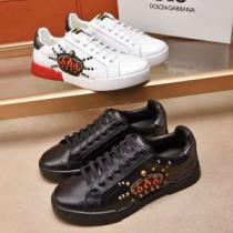 流行の注目ブランド 圧倒的人気新着 Dolce&Gabbana ドルチェ＆ガッバーナ ハイトップシューズ 2色可選