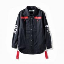 秋冬超激得定番Off-Whiteオフホワイト シャツ コピーバックプリントカジュアルメンズファッションオシャレアウター長袖