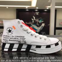 Off-White 圧倒的人気新着オフホワイト スニーカー 厚底 2色可選202...
