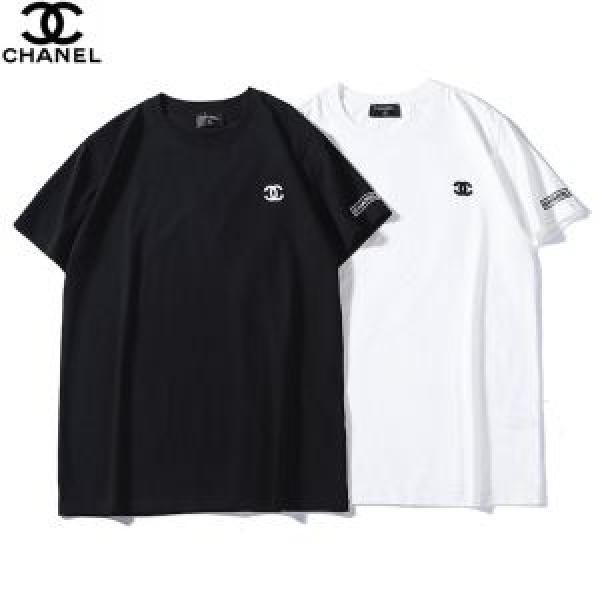 CH CH 半袖Tシャツ 2色可選 目を引く春夏トップス スタイルアップ効果