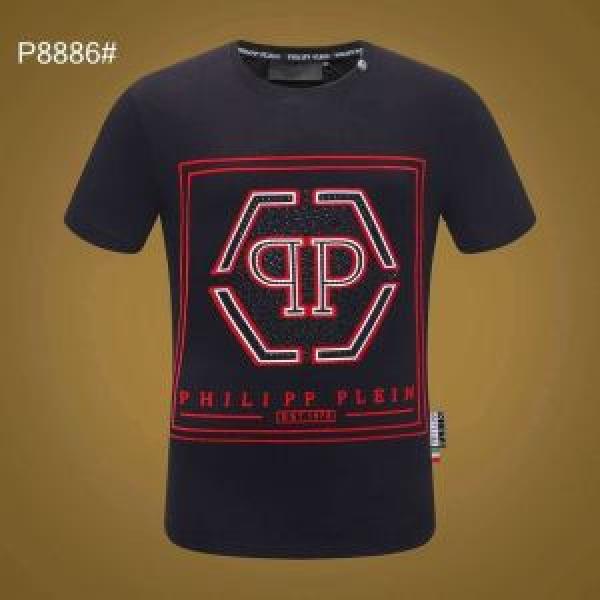 PHILIPP PLEIN フィリッププレイン 半袖Tシャツ 2色可選 今季のトレンド人気新作 特に注目したい