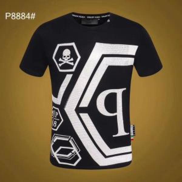 PHILIPP PLEIN フィリッププレイン 半袖Tシャツ 2色可選 ぐっと鮮度がアップ 大人っぽく見せ新作