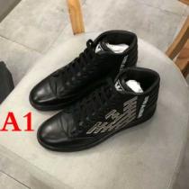2色可選  お得なレアアイテムが多数 アルマーニ ARMANI ハイトップシュー...