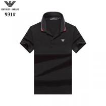 ARMANI アルマーニ 半袖Tシャツ 4色可選 2026夏色っぽさ 高級感が好...