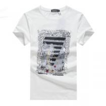 ARMANI アルマーニ 半袖Tシャツ 3色可選 夏の最新ファッション 優しげ人...