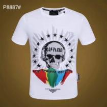 半袖Tシャツ 2色可選 大人っぽく仕上げ オシャレな印象に PHILIPP PL...