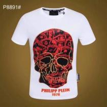 夏らしい爽やかさ PHILIPP PLEIN フィリッププレイン 半袖Tシャツ ...