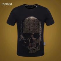 PHILIPP PLEIN フィリッププレイン 半袖Tシャツ スタイルアップ効果...