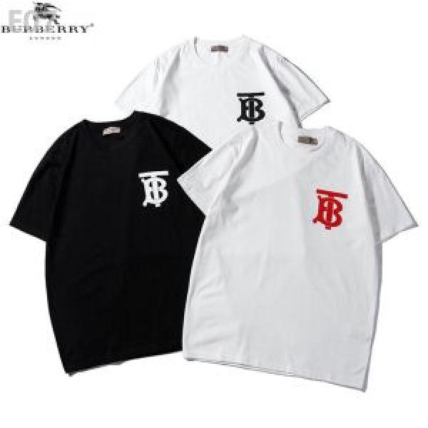 目を引く存在感抜群  3色可選 魅力的な今年らしい Tシャツ/ティーシャツ 切りっぱなしデザインバーバリー BURBERRY