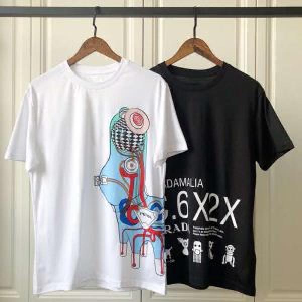 春夏のトレンドアイテム PRADA プラダ 半袖Tシャツ 2色可選 今季トレンドの限定アイテム