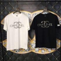 Tシャツ/ティーシャツ 2色可選  爽やかすぎない大人の印象にCH CHAN...