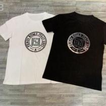きちんと感が抜群 FENDI フェンディ半袖Tシャツ 2色可選 シンプルながら切...